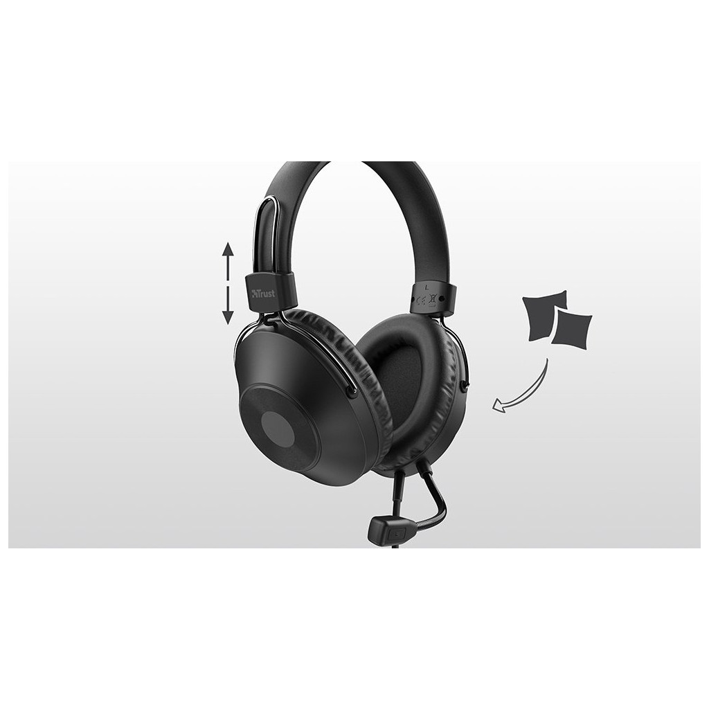 Навушники Trust Zaru USB Black (24187) - зображення 7