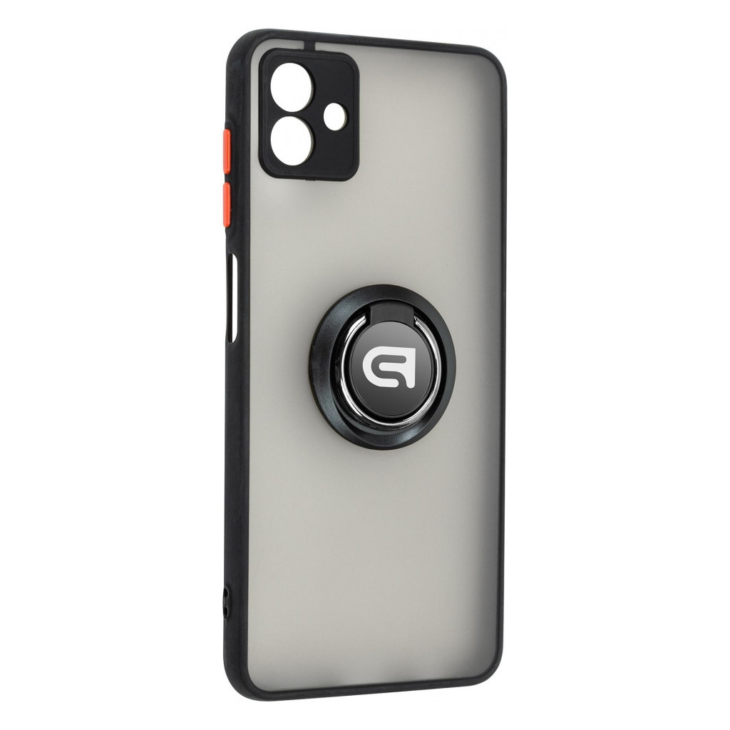 Чохол до мобільного телефона Armorstandart Frosted Matte Ring Samsung A04 (A045) Black (ARM68342) - зображення 1