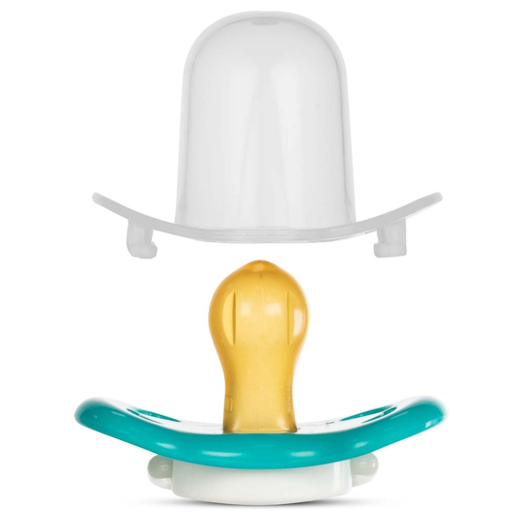 Пустушка Baboo Sea Life латексна, світиться в темряві, 0+ (бірюзова) (5-043) - зображення 3