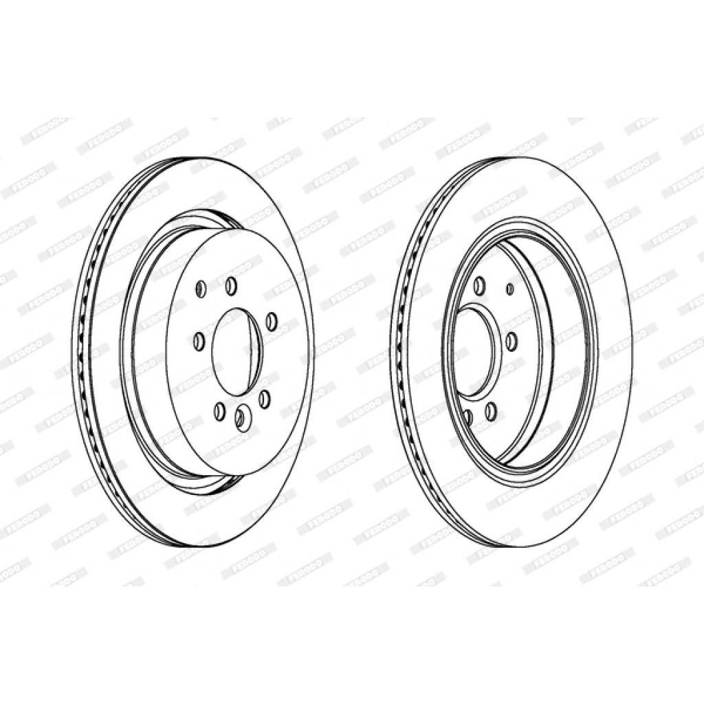 Гальмівний диск FERODO DDF1752 - зображення 1