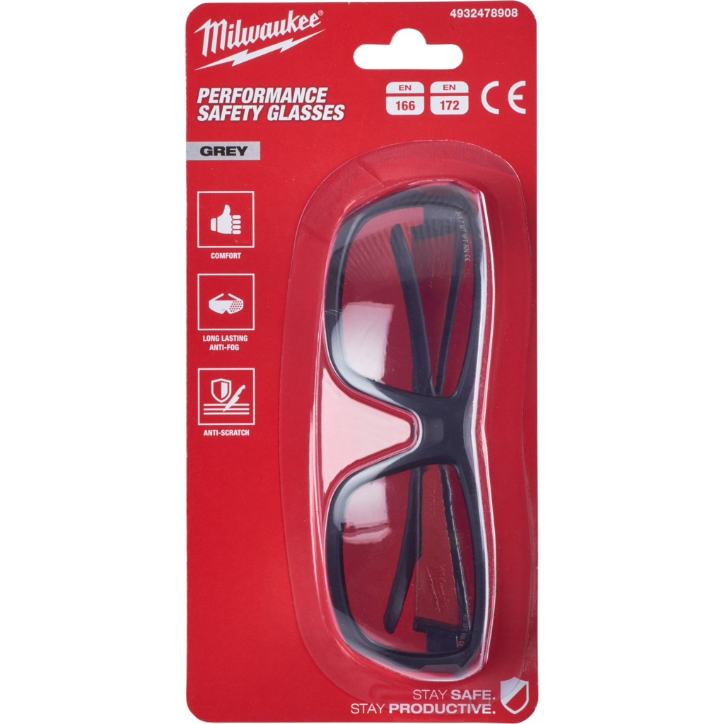 Захисні окуляри Milwaukee Performance, сірі (4932478908) - зображення 3