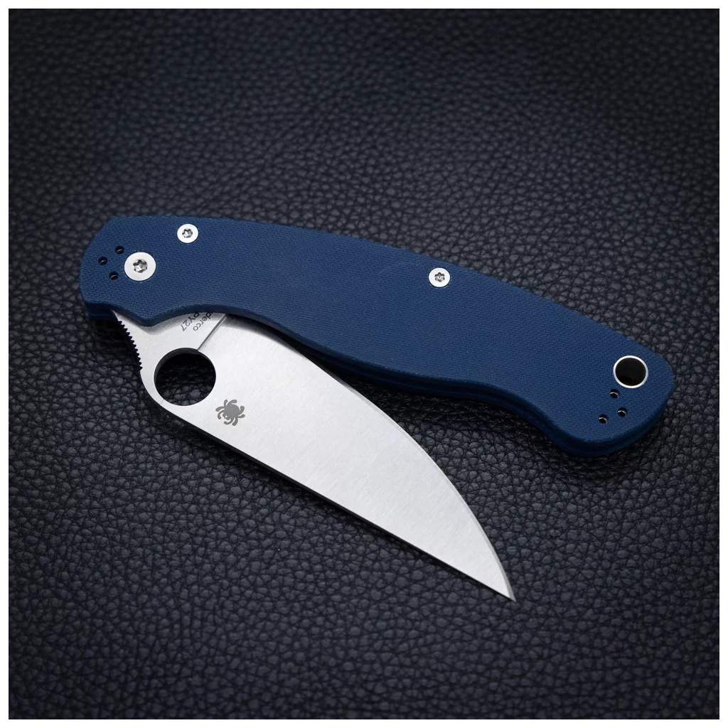 Ніж Spyderco Military 2 CPM SPY27 G-10 Cobalt Blue (C36GPCBL2) - зображення 10