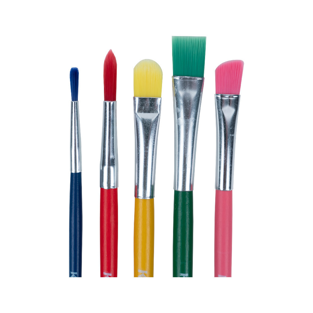 Пензлик для малювання Kite Набір синтетика (3, 5, 8, 9, 10) (K21-333) - зображення 3