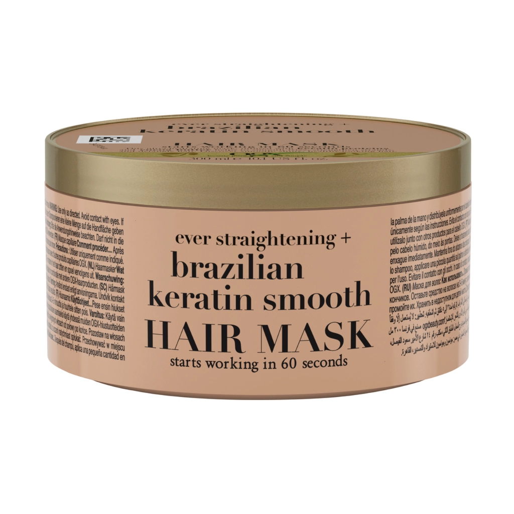 Маска для волосся OGX Brazilian Keratin Smooth Розгладжувальна 300 мл (3574661711003) - изображение 1