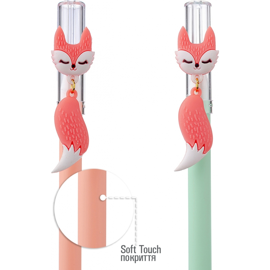 Ручка кулькова Yes Smart fox 0,7 мм синя (412009) - зображення 4