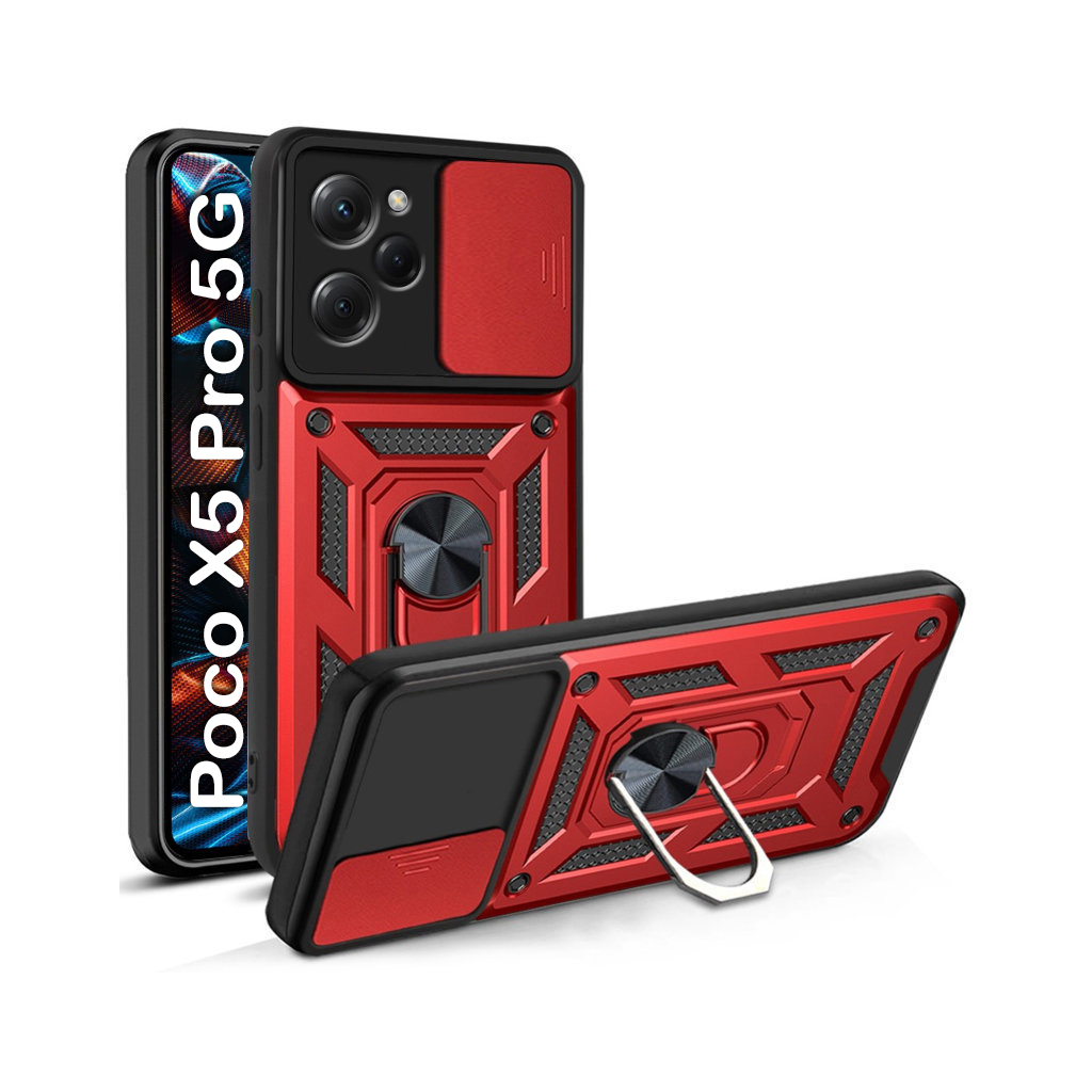 Чохол до мобільного телефона BeCover Military Poco X5 Pro 5G Red (709117) - зображення 1