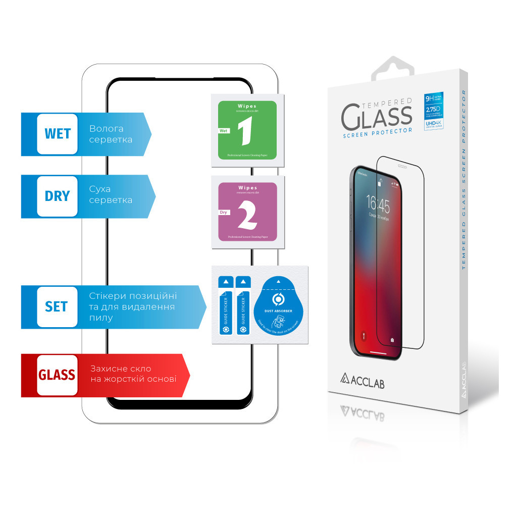 Скло захисне ACCLAB Full Glue Oppo A52 (1283126508363) - зображення 6