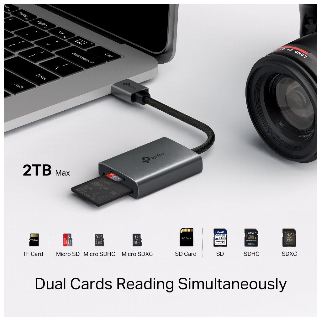 Зчитувач флеш-карт TP-Link USB 2.0 to SD/TF (UA430) - зображення 8