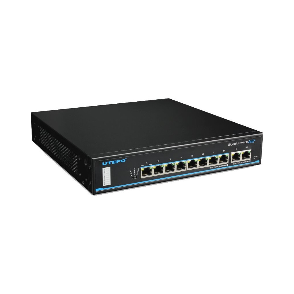 Комутатор мережевий Utepo UTP3-GSW0802T-POE - зображення 2