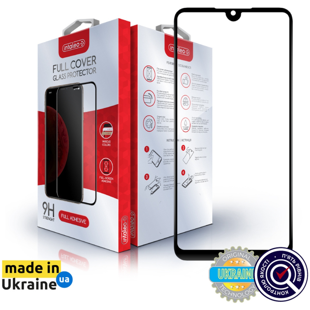 Скло захисне Intaleo Full Glue ZTE Blade L220 Black (1283126583360) - зображення 1