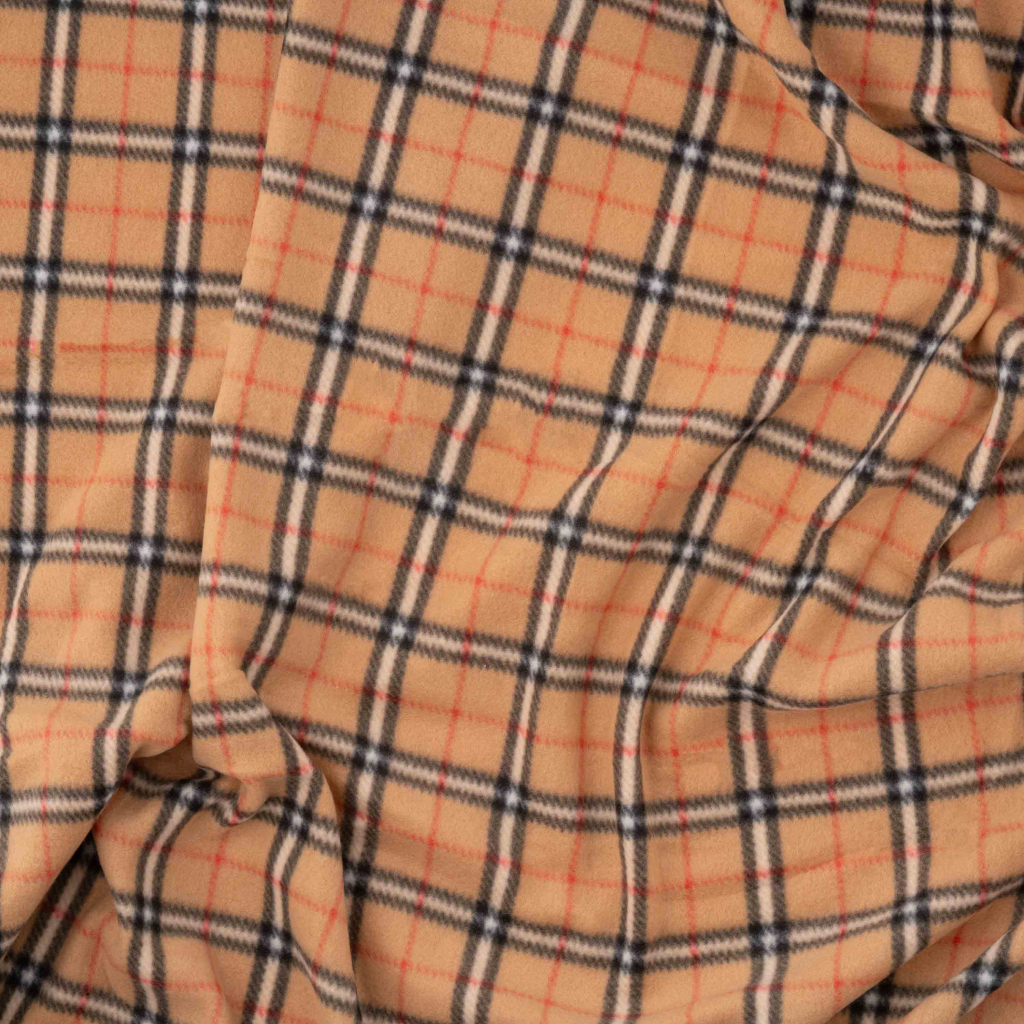 Плед Ardesto Fleece 100% поліестер, клітинка, бежевий 130х160 см (ART0722PB) - зображення 5