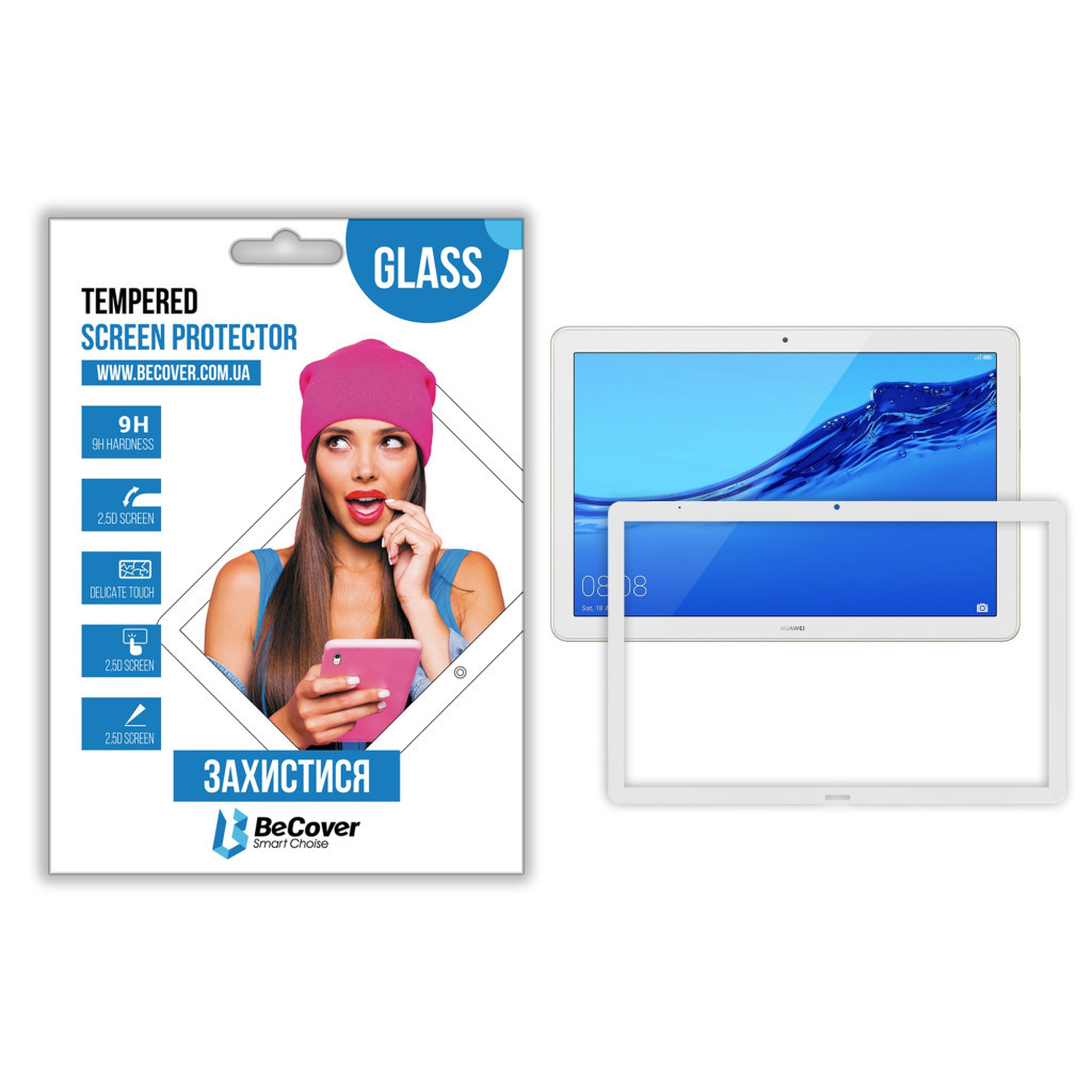 Скло захисне BeCover HUAWEI MediaPad T5 10 White (703749) - зображення 1