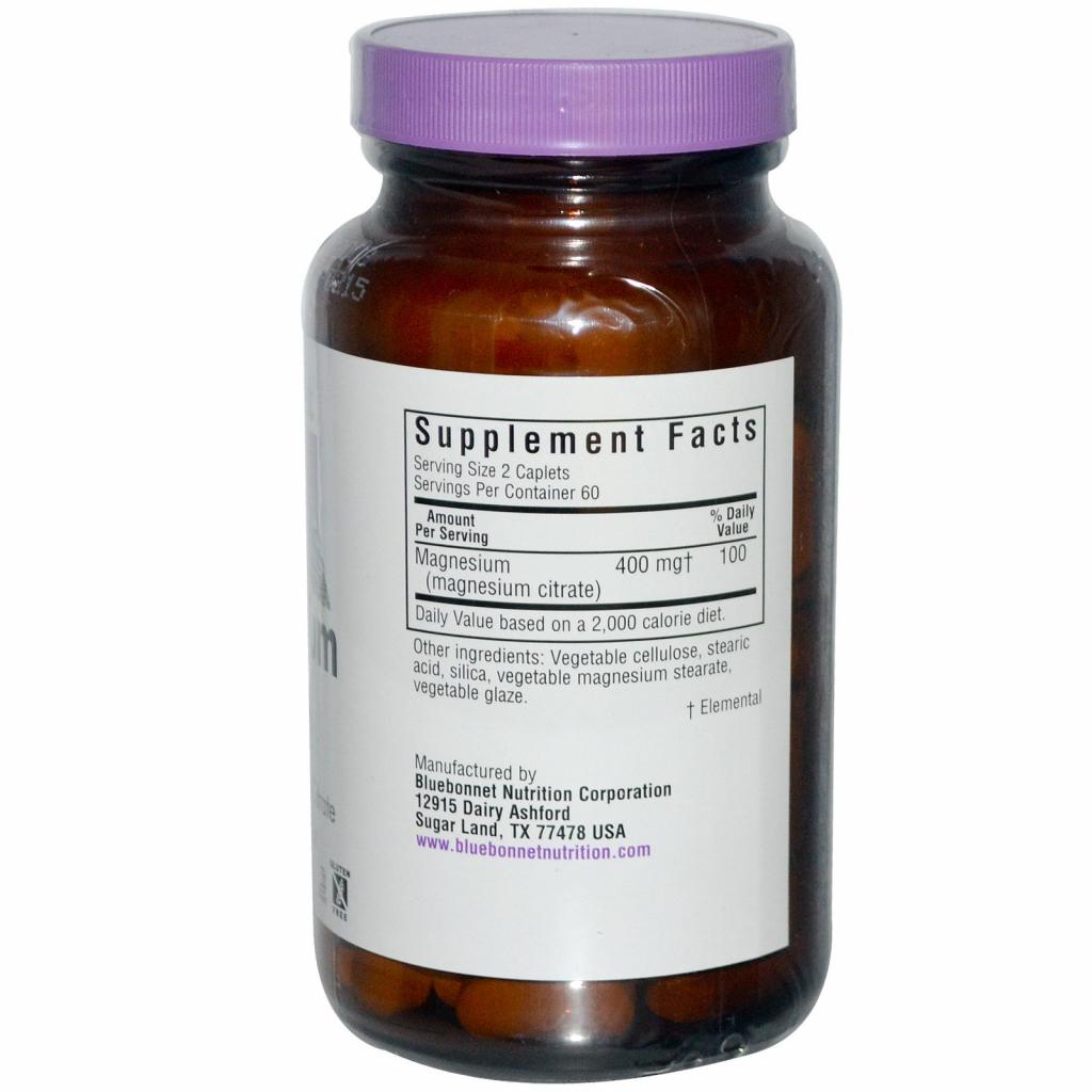 Мінерали Bluebonnet Nutrition Цитрат Магнію, 120 капсул (BLB-00731) - зображення 2