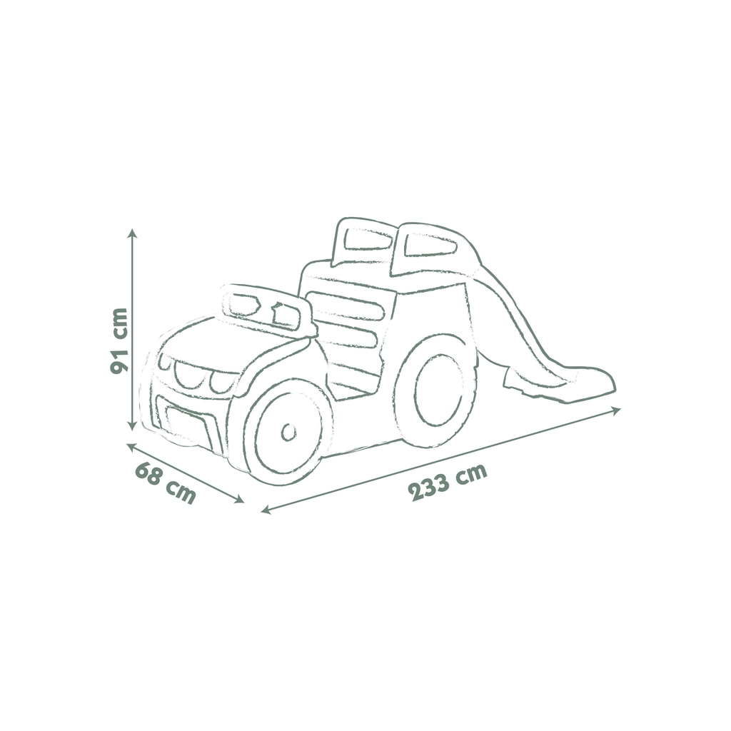 Ігровий майданчик Smoby Life Автомобіль мандрівника з гіркою та пісочницею (7600840207) - зображення 4