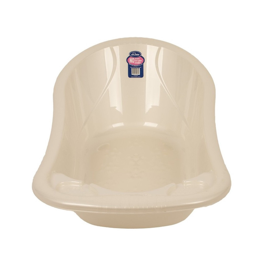 Ванночка Sevi Bebe зі зливом Перламутрова Біла (8692241008208) - зображення 2