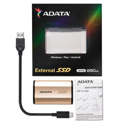 Накопичувач SSD USB 3.1 250GB ADATA (ASE730-250GU31-CGD) - зображення 7