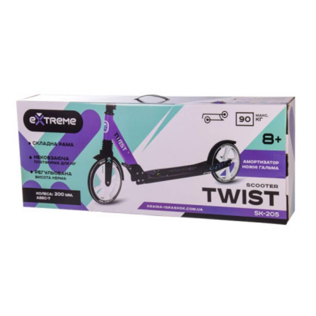 Самокат Extreme Twist PU 200 мм Yellow (SK205) - зображення 5