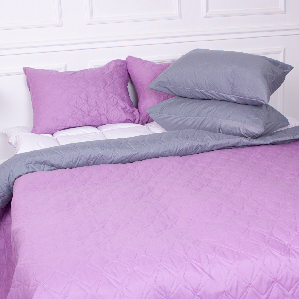 Покривало MirSon набір Trend Line №7110 Sweet lavender 150х210 + 4 наволочки 50х70 (2200005623855) - зображення 6