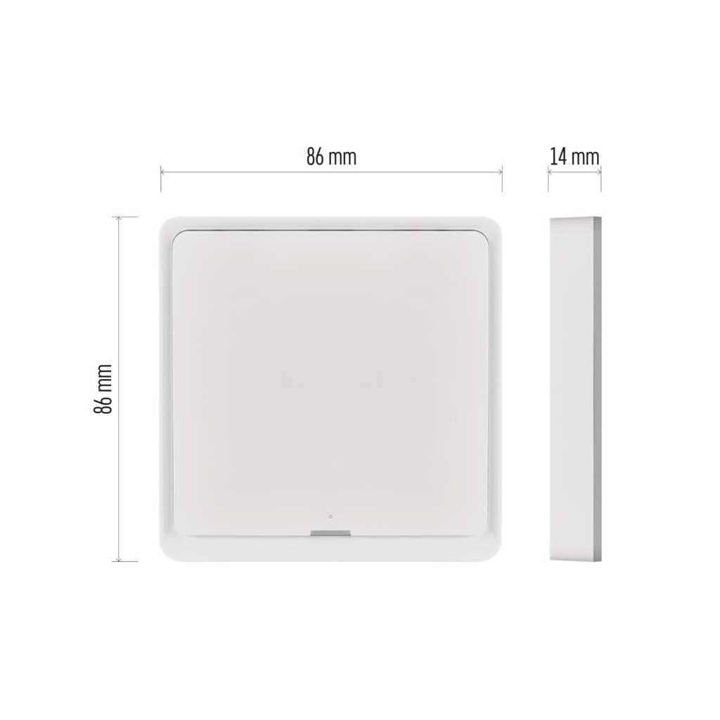 Розумний вимикач EMOS H5011 1 button ZigBee 3.0 White (H5011) - изображение 9