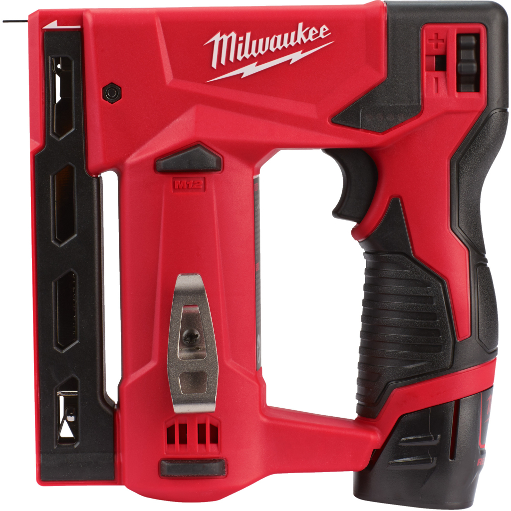 Степлер будівельний Milwaukee M12 BST-202X 2x2Ah, HD кейс (4933459635) - изображение 1