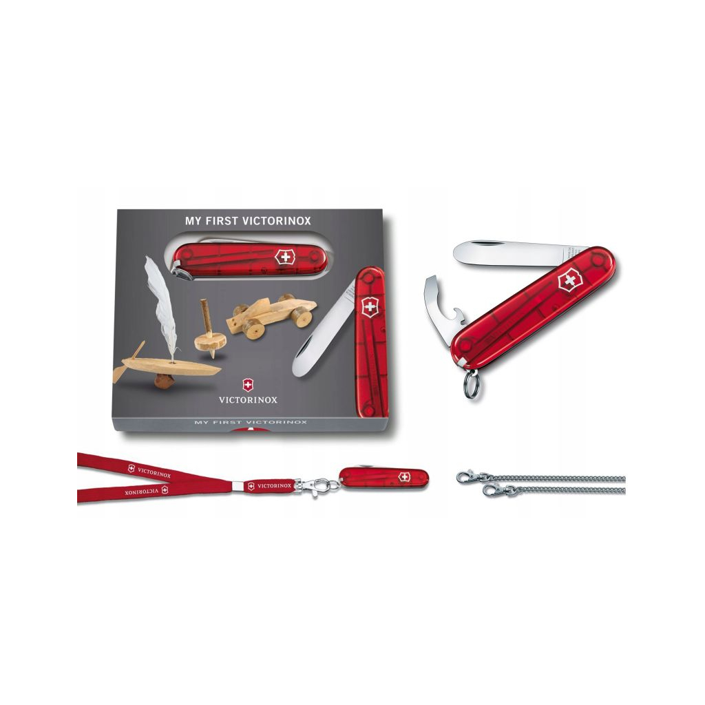 Ніж Victorinox My First Transparent Red (0.2373.T) - зображення 4