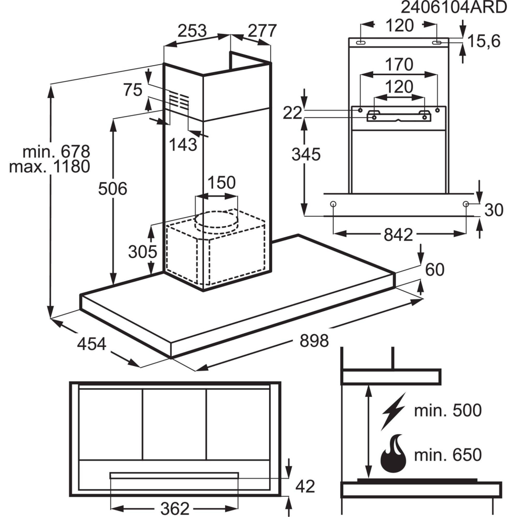 Витяжка кухонна Electrolux LFT829X - зображення 6