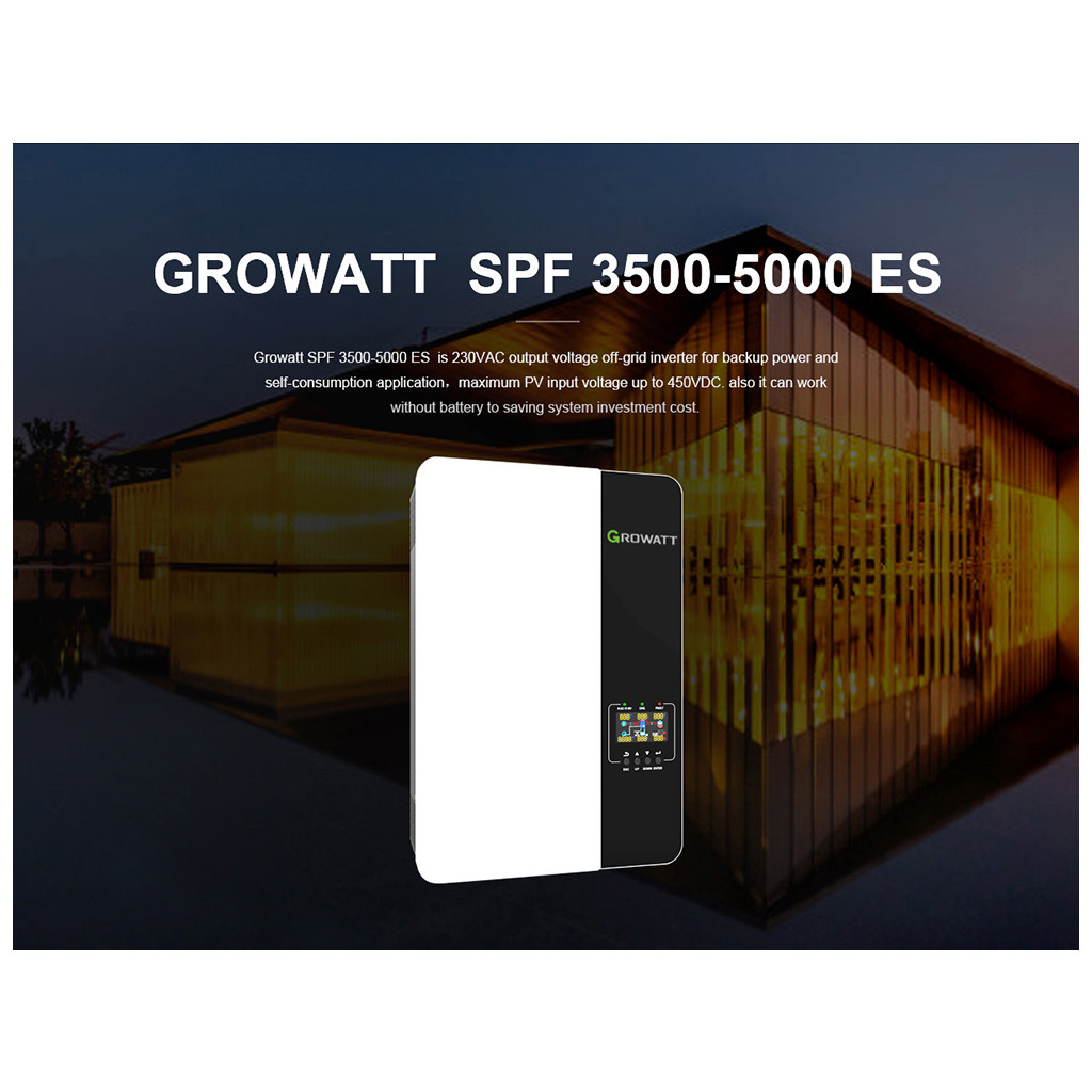 Сонячний інвертор Growatt SPF5000ES 5000W (SPF5000ES) - изображение 8