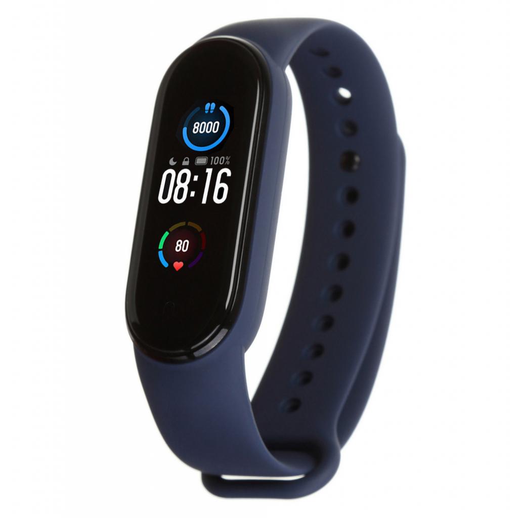 Ремінець до фітнес браслета Armorstandart для Xiaomi Mi Band 5 Midnight Blue (ARM56985) - зображення 1