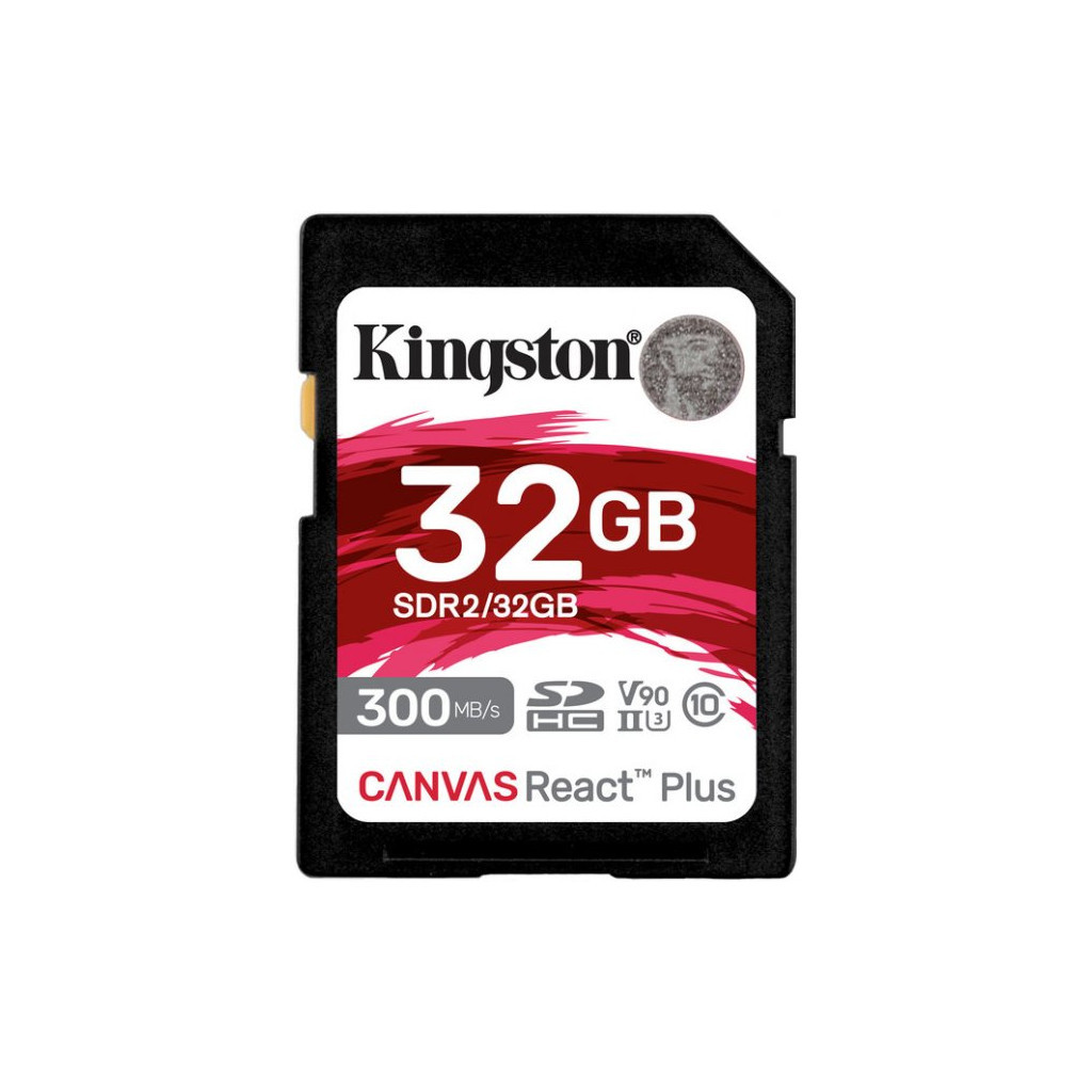 Карта пам'яті Kingston 32GB class 10 UHS-II U3 Canvas React Plus (SDR2/32GB) - зображення 1
