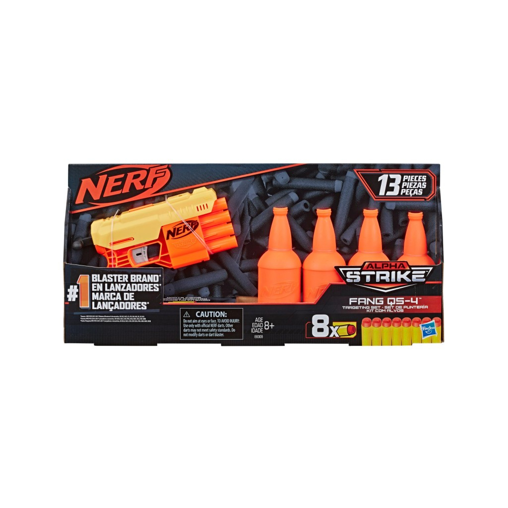 Іграшкова зброя Hasbro Nerf Alpha Strike Fang QS-4 з мішенями (E8308) - зображення 2