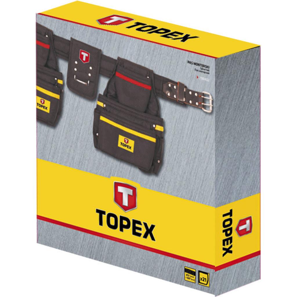 Сумка для інструмента Topex пояс монтажника, 21 кишеня (79R402) - зображення 2