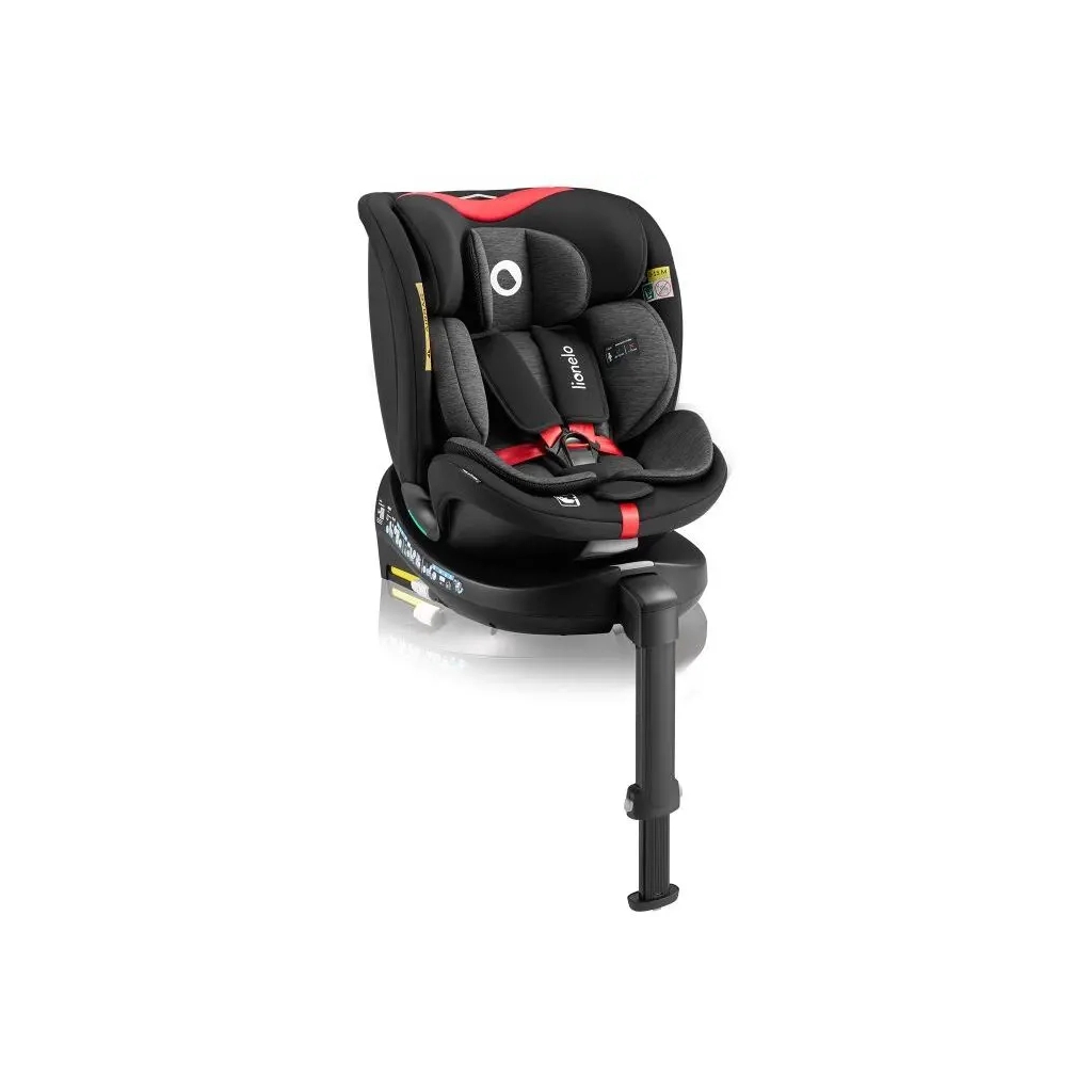 Автокрісло Lionelo Navy I-Size Black Red (LO-NAVY I-SIZE BLACK RED) - зображення 4