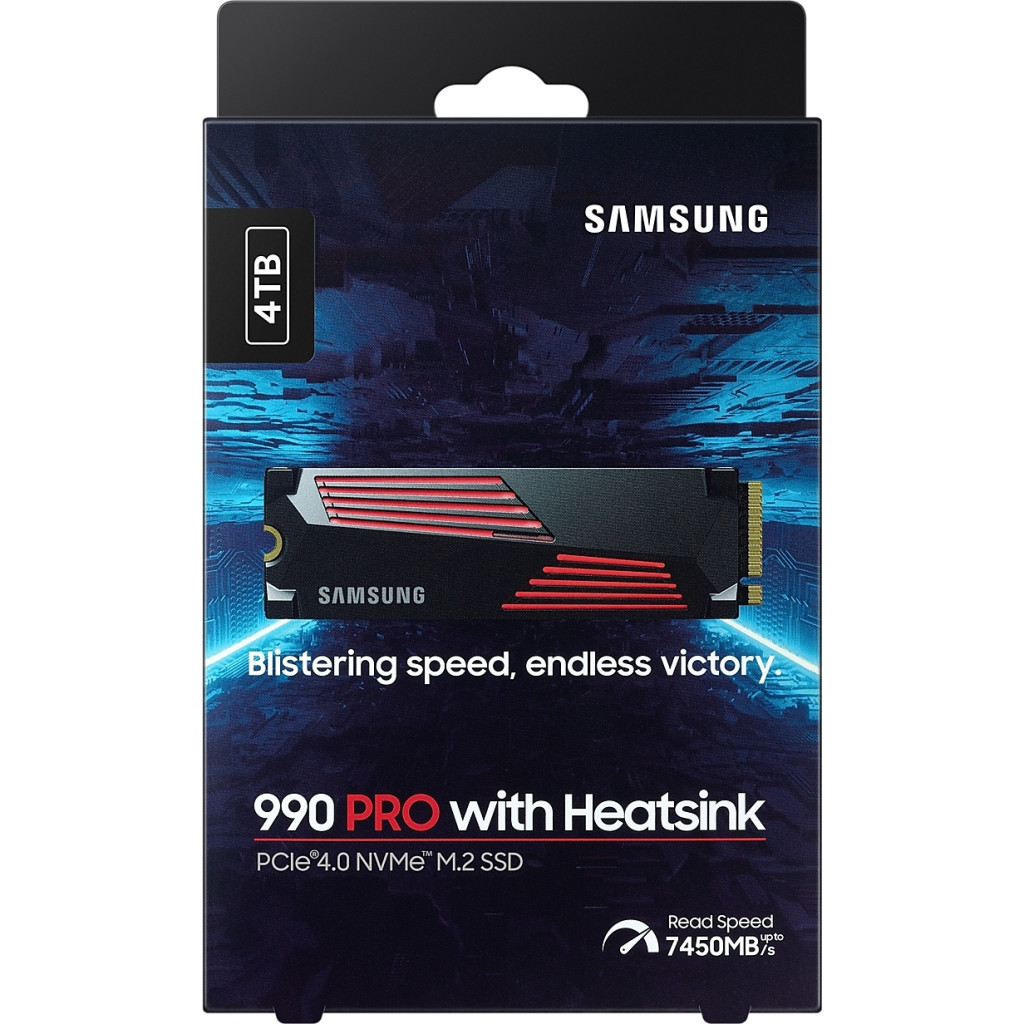 Накопичувач SSD M.2 2280 4TB 990 PRO with Heatsink Samsung (MZ-V9P4T0CW) - зображення 6