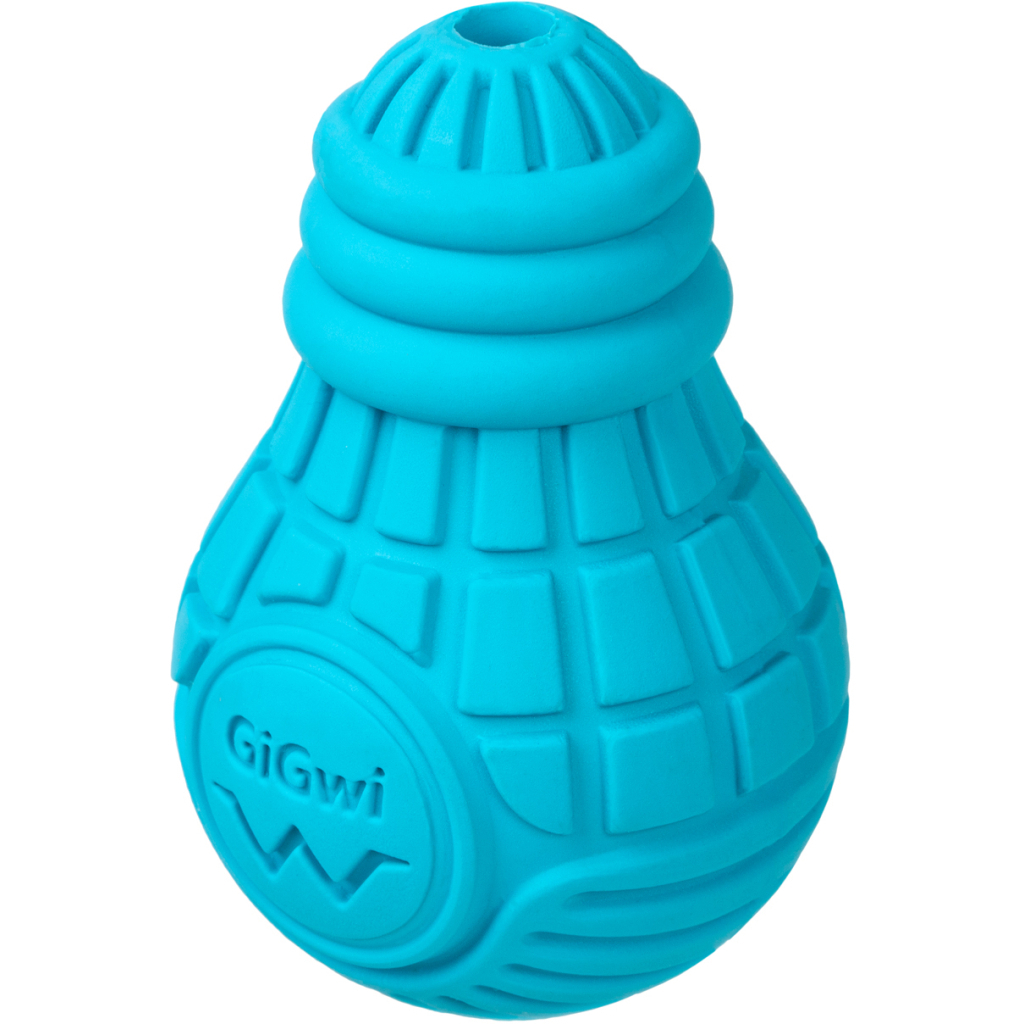 Іграшка для собак GiGwi Bulb Rubber Лампочка гумова S блакитна (2336) - зображення 1