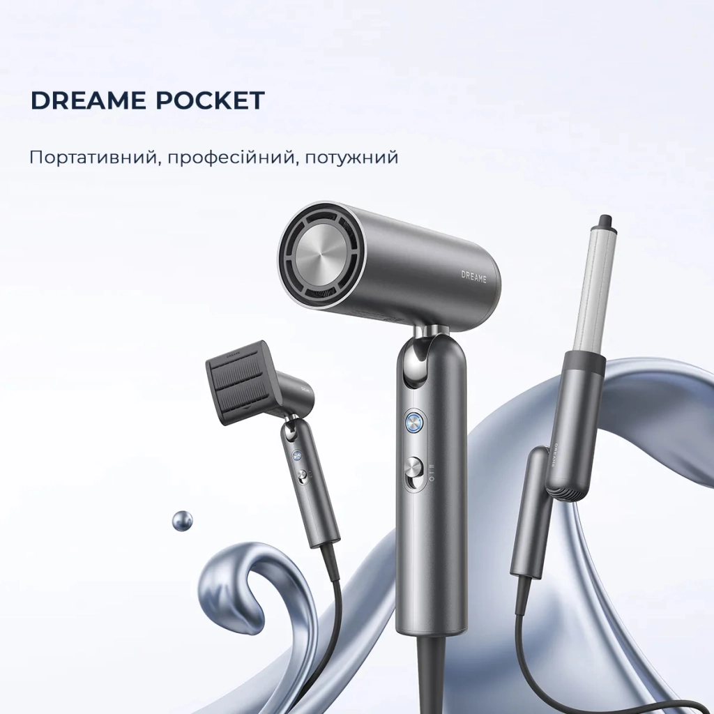 Фен Dreame Pocket Grey (AHD51-GR) - зображення 2