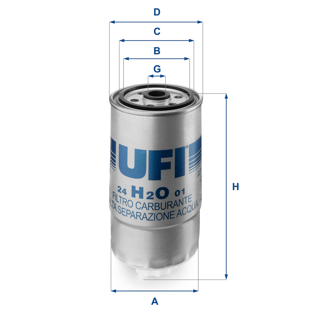 Фільтр паливний UFI 24.H2O.01 - зображення 1