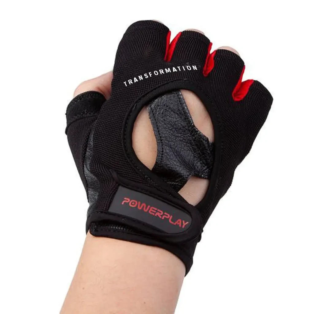 Рукавички для фітнесу PowerPlay 2222 Чорні XL (PP_2222_XL_Black) - изображение 2