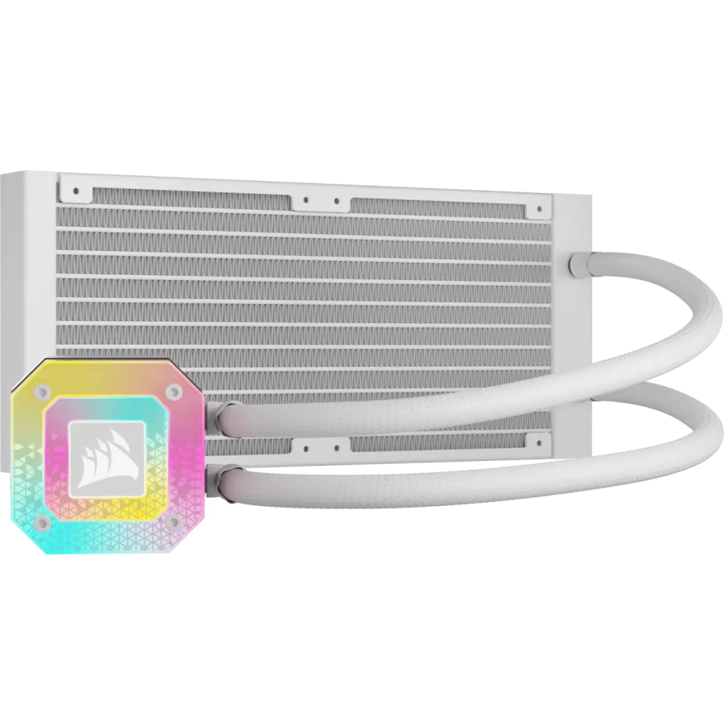 Система рідинного охолодження Corsair iCUE H100i Elite Capellix XT White Li (CW-9060072-WW) - изображение 2