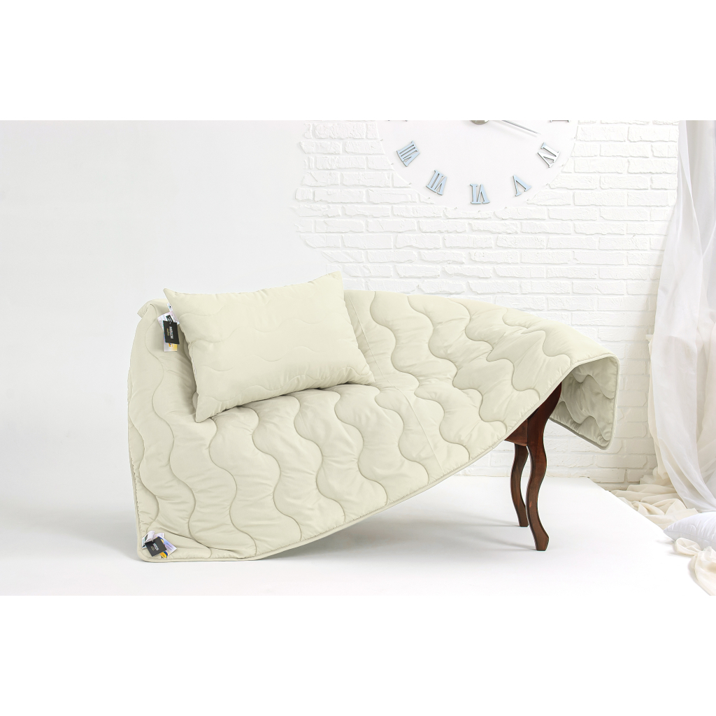 Ковдра MirSon Набір EcoSilk всесезонний №1659 Eco Light Krem (2200002655095) - зображення 2