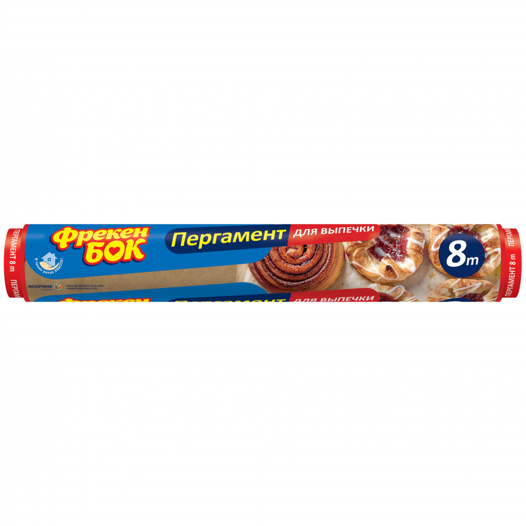 Папір для випічки пергаментний Фрекен БОК коричневий 8 м (4823071631975) - изображение 1