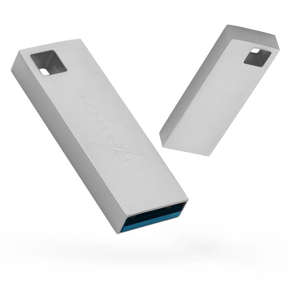 USB флеш накопичувач eXceleram 128GB U1 Series Silver USB 3.1 Gen 1 (EXP2U3U1S128) - зображення 1