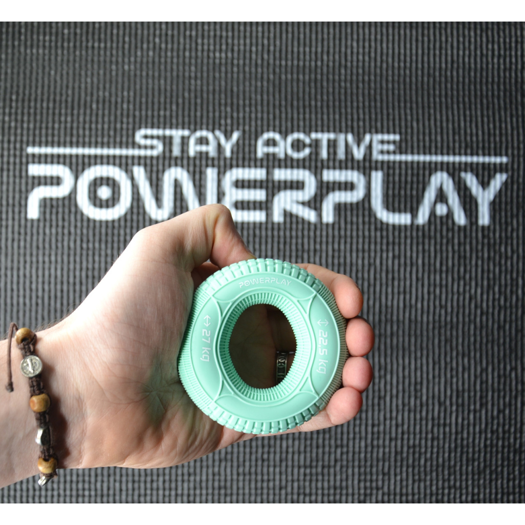 Еспандер PowerPlay PP-4330 Hand Grip Loops Large 22.5-27 кг М'ятний (PP_4330_Mint_(22.5-27kg)) - зображення 4
