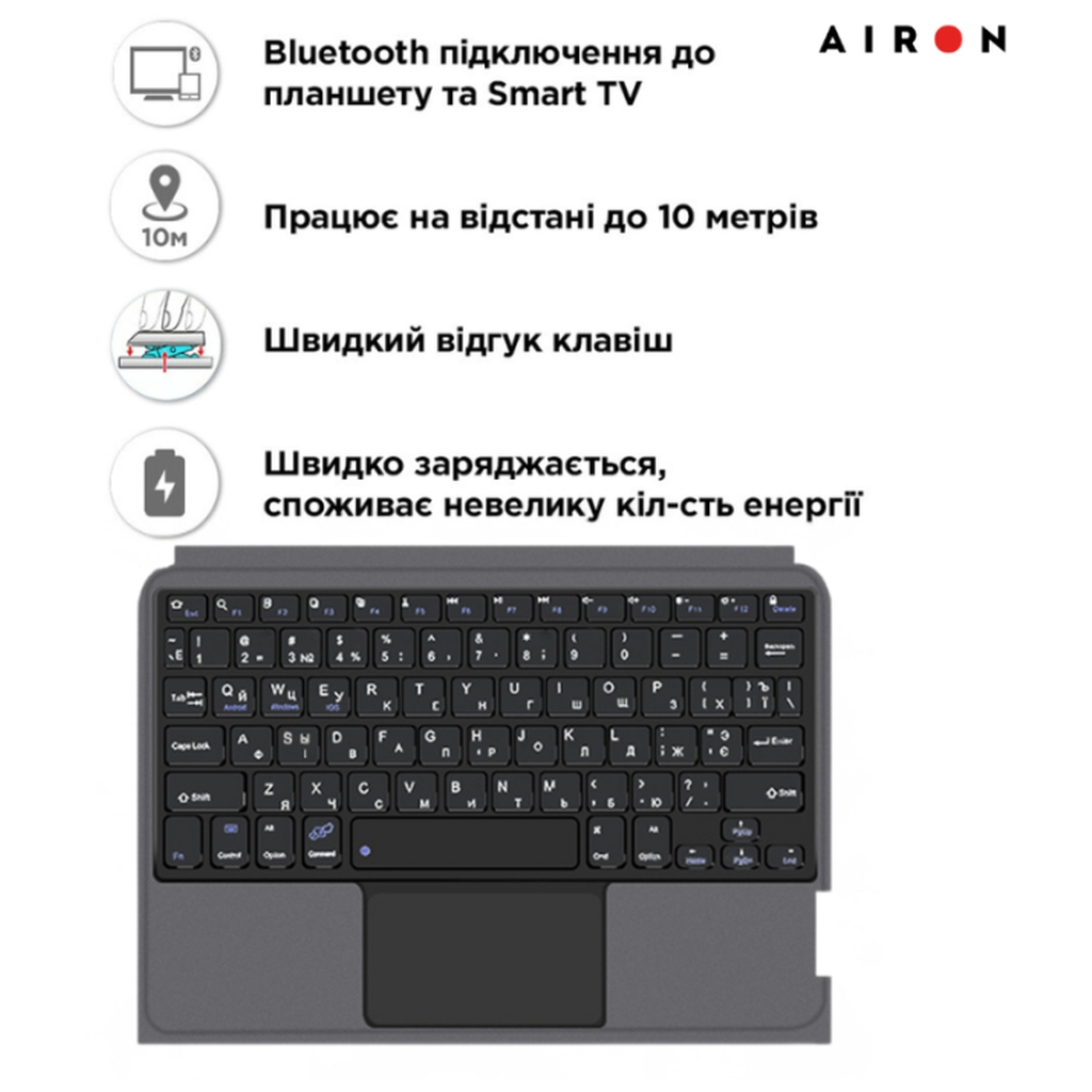Чохол до планшета AirOn Premium Lenovo Tab M11 + keyboard (4822352781233) - изображение 10