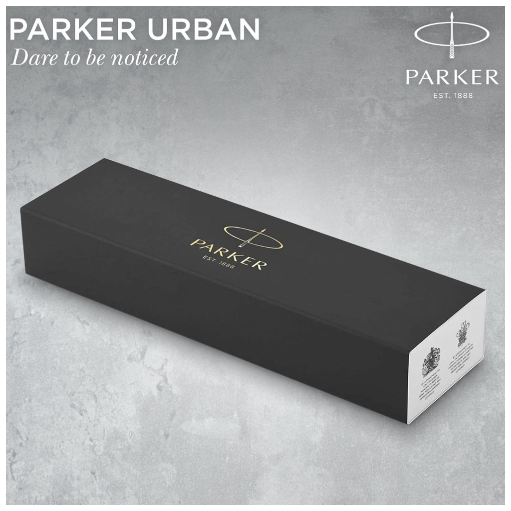 Ручка кулькова Parker URBAN 17 UKRAINE Muted Black GT BP Тризуб на торці (30035_TR) - зображення 7