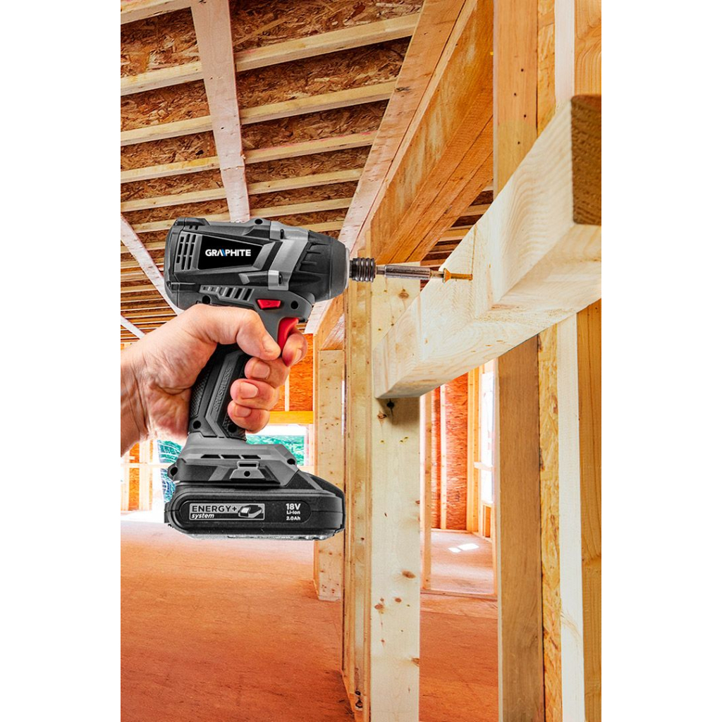 Гайковерт Graphite Energy+ 18V, безщітковий, 2700об/хв, 200Нм, 3 швидкості, 1.2кг (без АКБ та ЗП) (58G024) - изображение 2