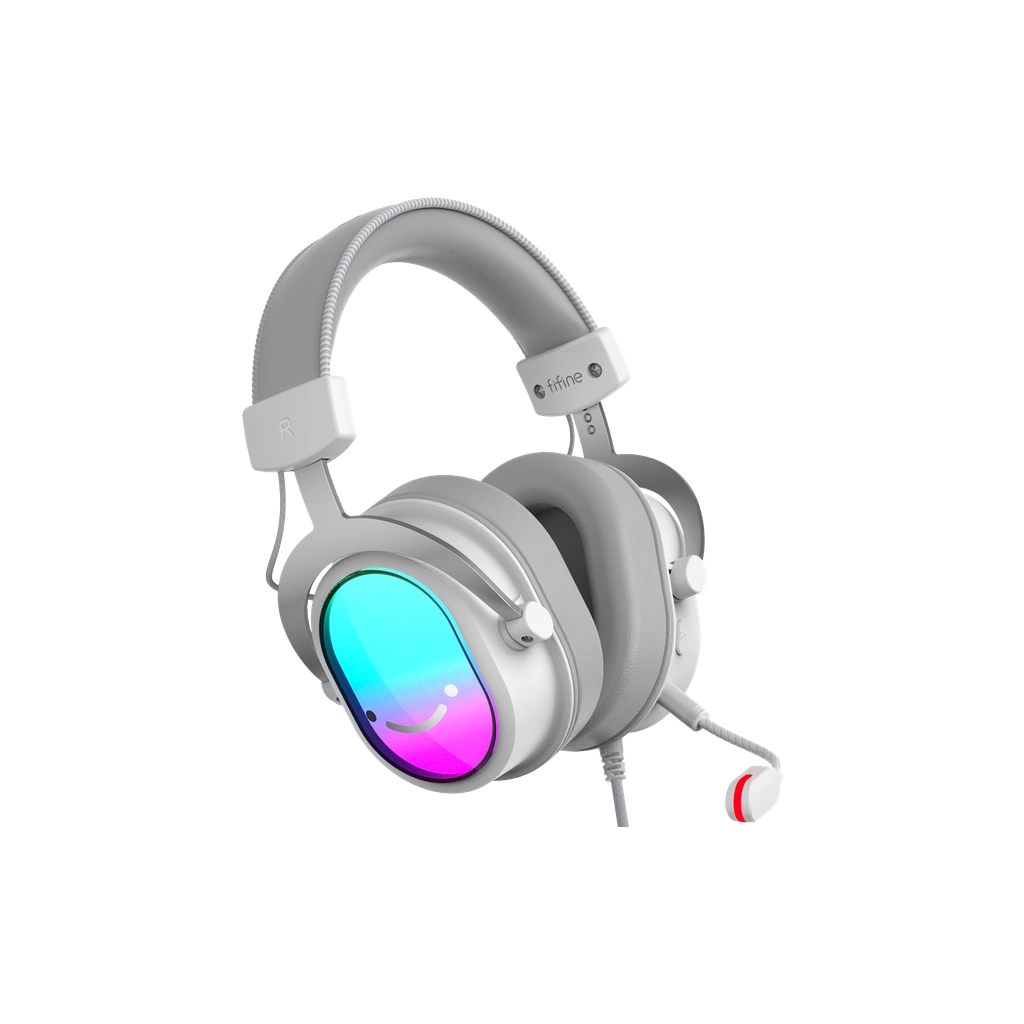 Навушники Fifine H16 7.1 RGB White (H16W) - зображення 4