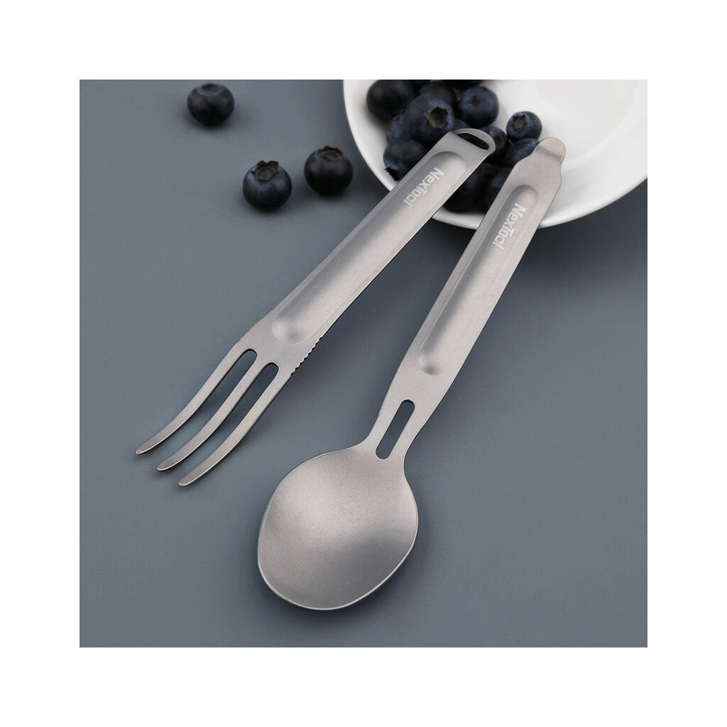 Ложка-виделка туристична NexTool Outdoor Spoon Fork (NE0124) - зображення 9