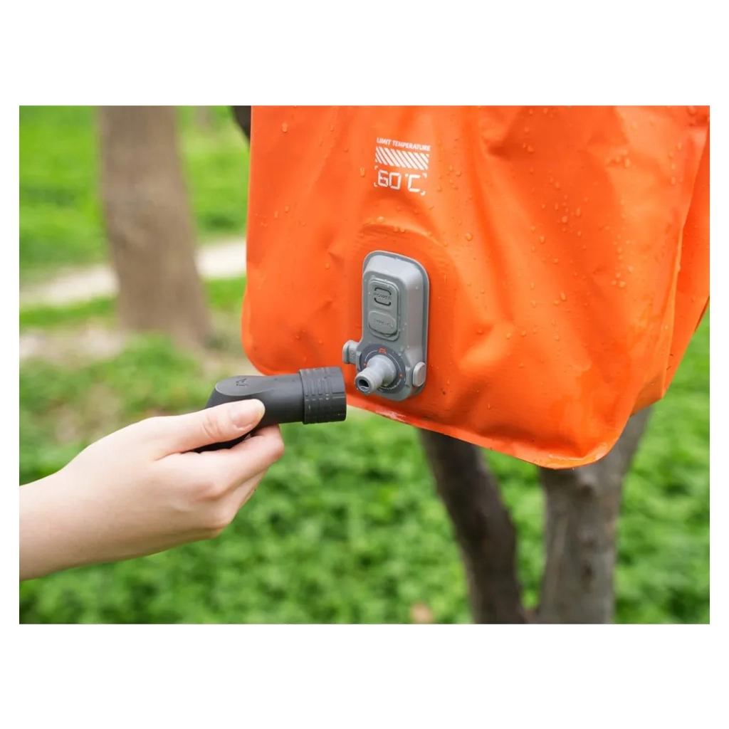 Душ портативний Flextail Tiny Shower Bag із ємністю та насосом 20 л помаранчевий (TSB-650) - picture 8