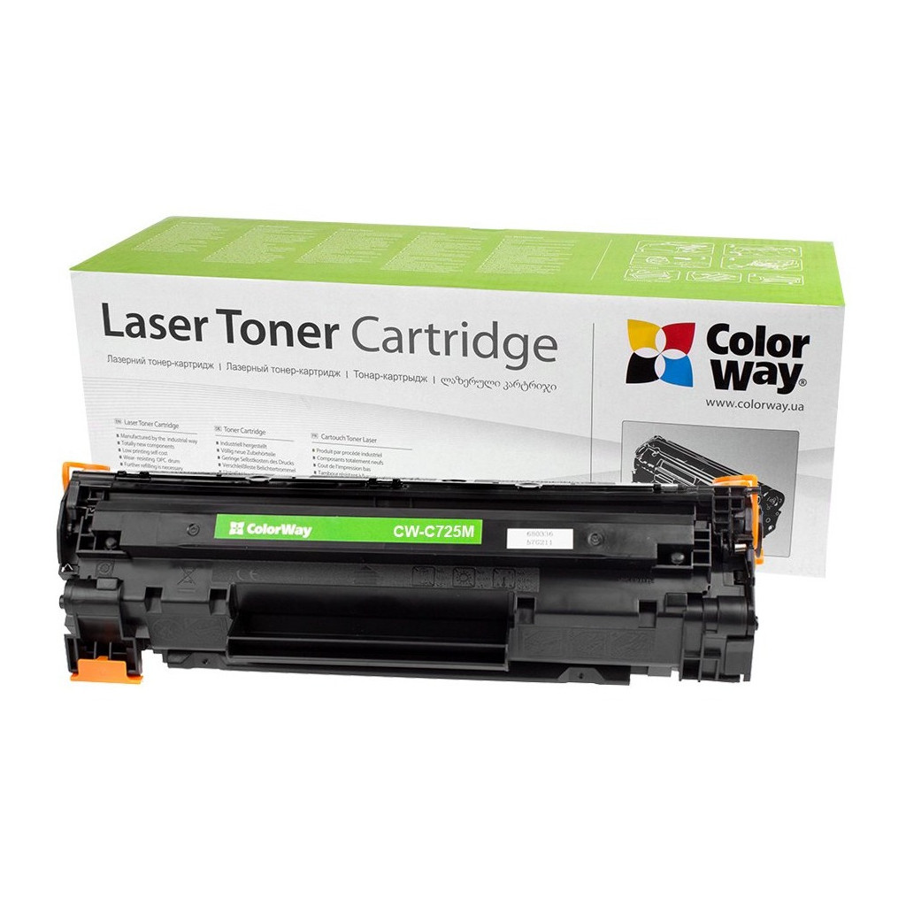 Картридж ColorWay для CANON 725(712) LBP3100/6000//HP CB435/CB36/CE285 (CW-C725M) - изображение 1