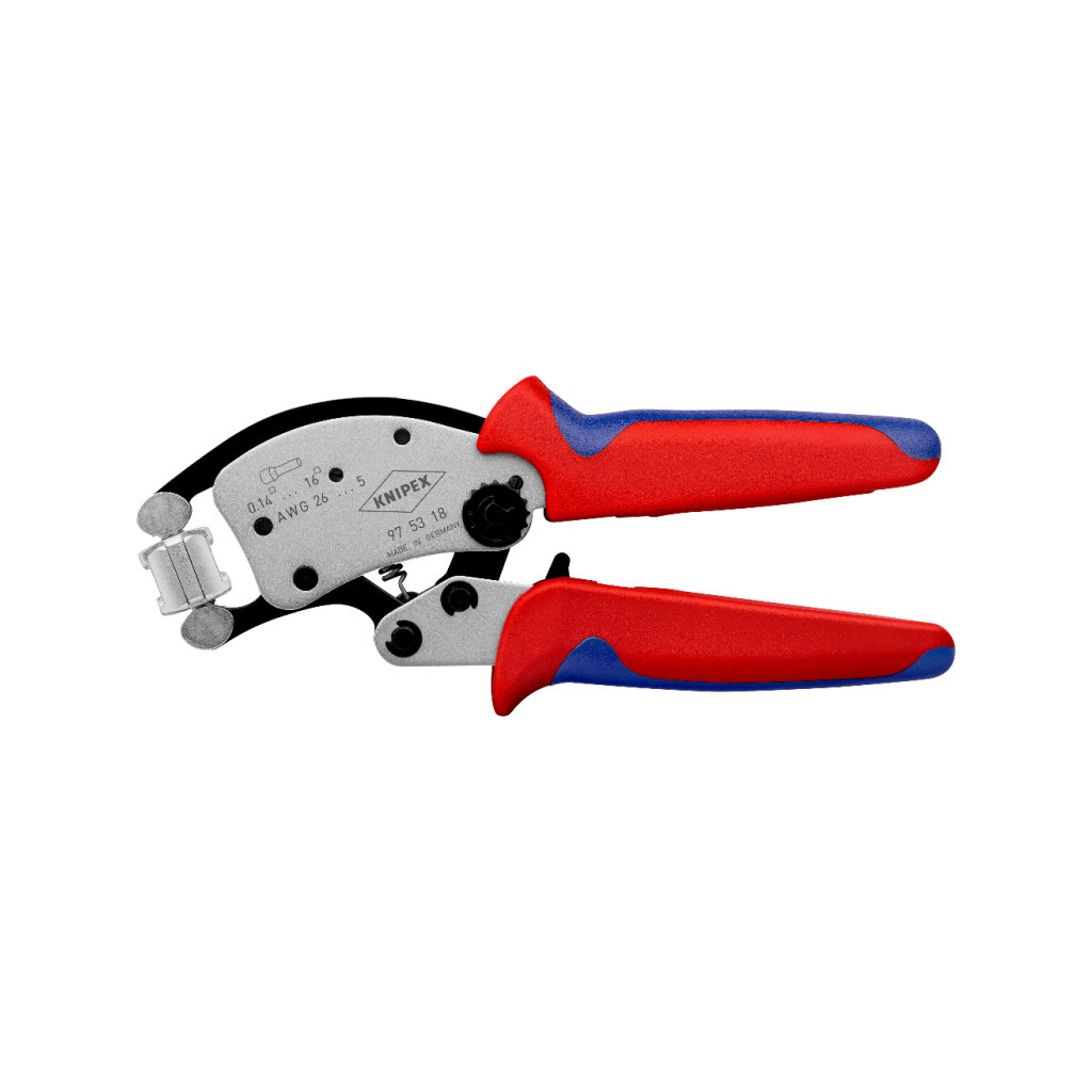 Затиск для клем KNIPEX з поворотною головкою, для контактних гільз (97 53 18) - зображення 1